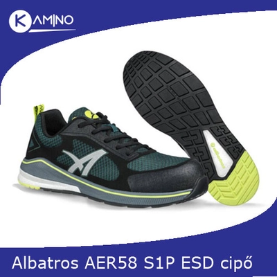 Albatros AER58 zöld S1P ESD HRO SRC munkavédelmi cipő