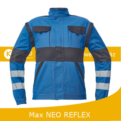 MAX NEO REFLEX kabát királykék levehető ujjakkal