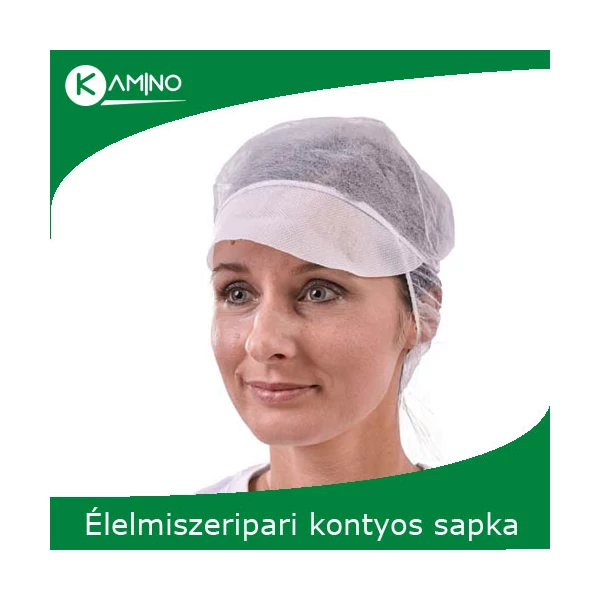 Egészségügyi kontytartós,sildes sapka  doboz 100