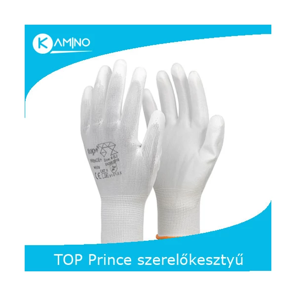 TOP PRINCE PLUS  fehér  szerelőkesztyű