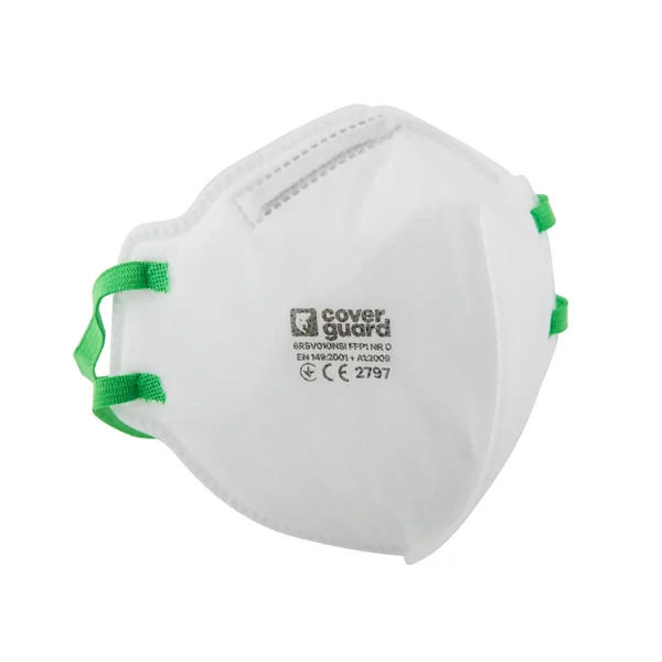 Coverguard FFP1 NR D félbehajtható légzésvédő munkavédelmi pormaszk ( 20 db/doboz)