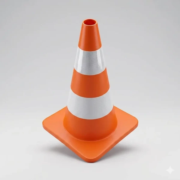 Jelzőbója piros-fehér 54cm