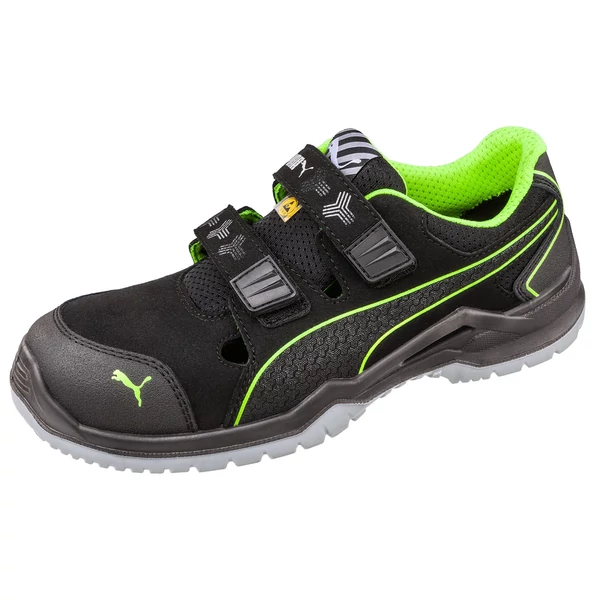 Puma Neodyme green S1P ESD munkavédelmi szandál