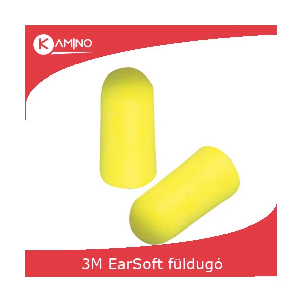 3m ES-01-001 Earsoft munkavédelmi füldugó neon sárga