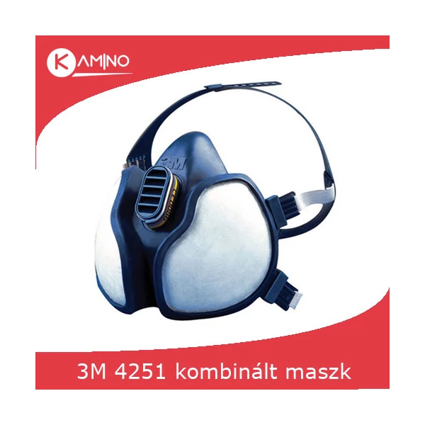 3M 4251 FFA1P1 gáz-gőzszűrő félálarc