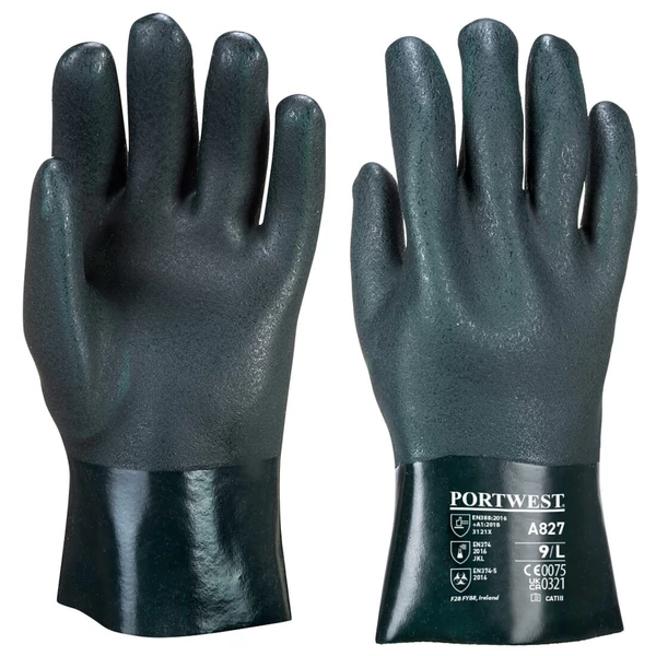 Portwest A827 duplán mártott pvc védőkesztyű