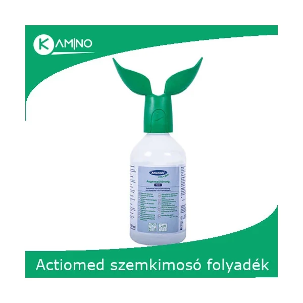 Actiomedic EYE CARE TWIN elsősegély szemkimosó 0.9%-os nátrium-klorid oldattal, 500 ml