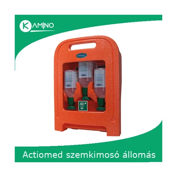 Actiomedic EYE CARE Medi2Protect II szemkimosó állomás 3 x 500 ml 0.9% nátrium-klorid oldattal