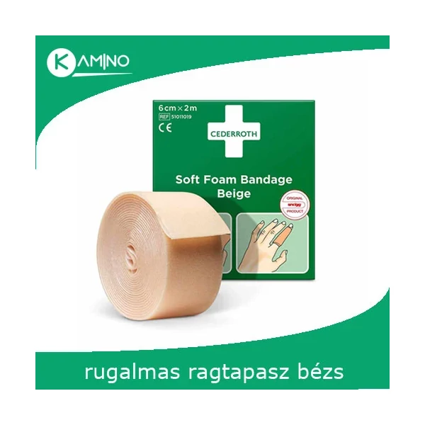 Cederroth téphető/vágható ragtapasz, 6 cm x 2 m, bézs
