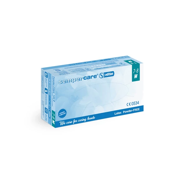 Sempercare edition latex púdermentes kesztyű 100db / doboz M