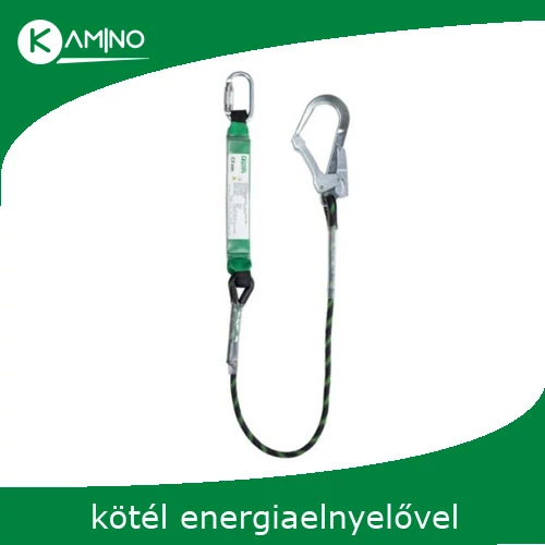 Corylus energielnyelős kötél karabínerrel