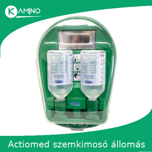 Actiomedic EYE CARE Medidrop I Design szemkimosó állomás 2 x 500 ml 0.9% nátrium-klorid oldattal